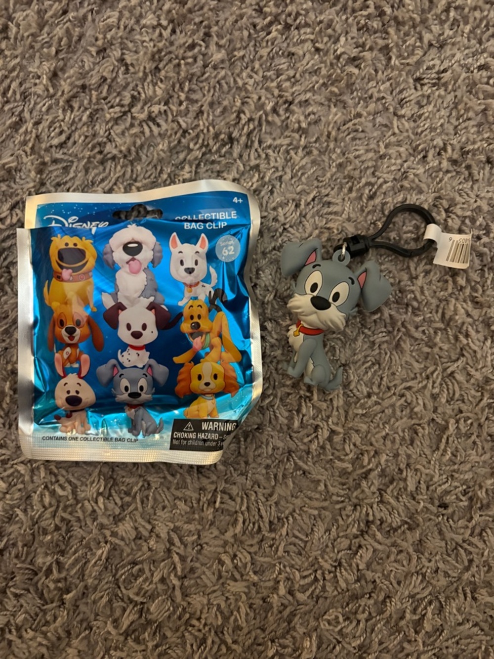 Disney Figural Bag Clip Keychain Tramp from Lady and the Tramp